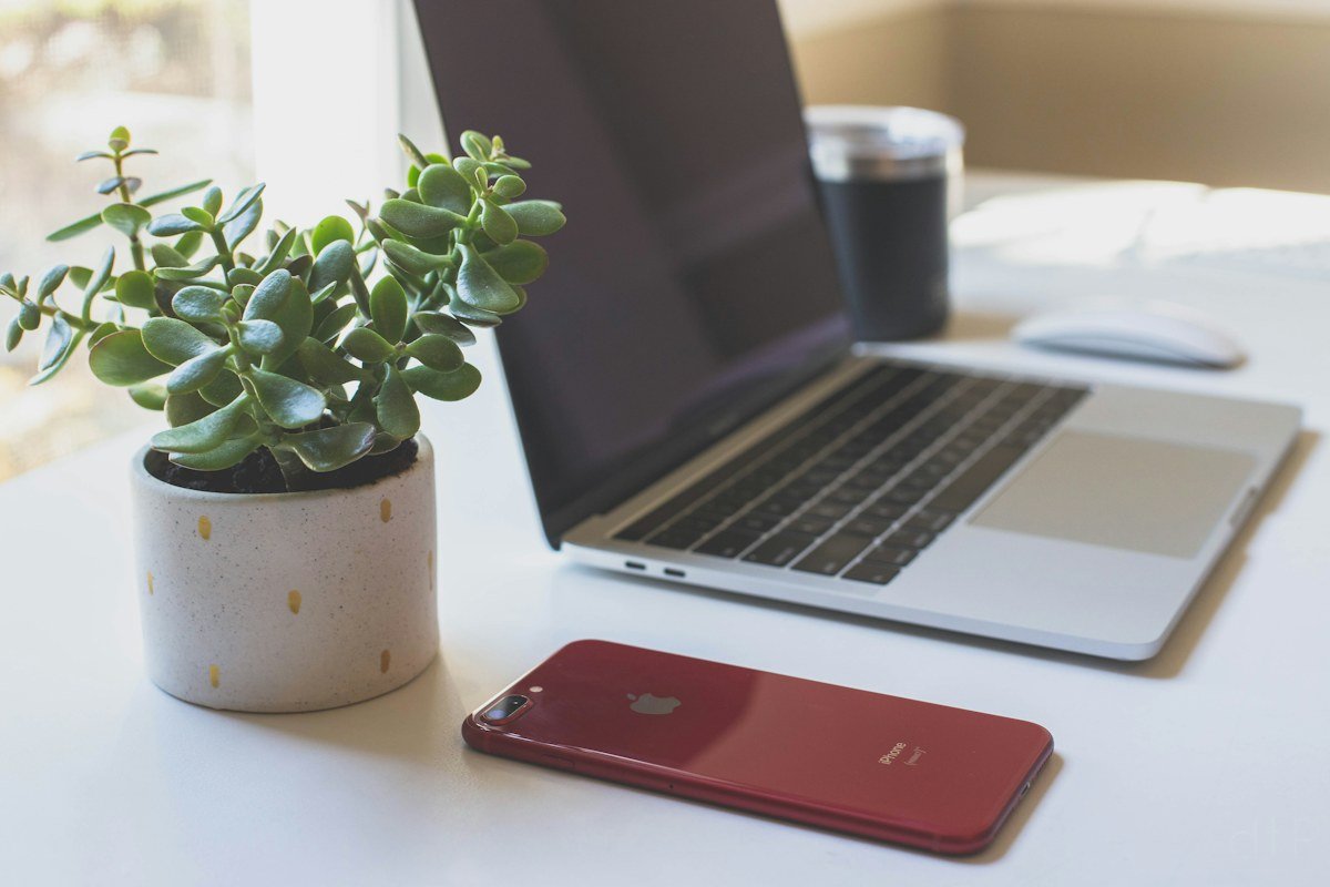 Modern laptop workspace representing digital marketing strategy and business growth